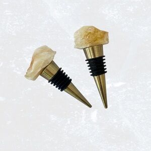 Citrine Crystal Wine Stopper (1)